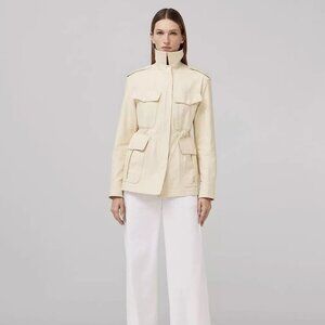 NWT $395 Rag & Bone Ecru Lorenz Military Jacket Size XXS 100% Cotton